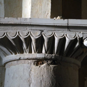 Damaged Norman capital (12c).