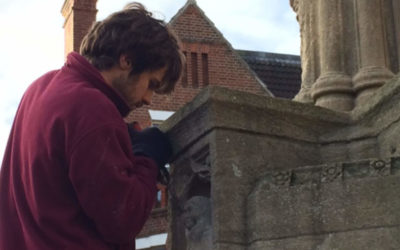 Conservation work is under way to restore Cromer’s War Memorial