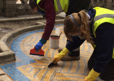 Italian inspired mosaic floor at Stanford Hall to be restored