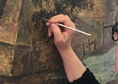 Conservation of 18th century wall paintings