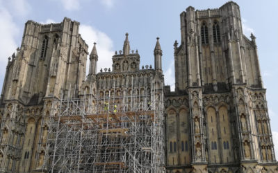 Conservation work begins to the West Front of Wells Cathedral