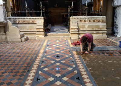 All Saints Church, Boyne Hill: Conservation of the Victorian Tiled Floor