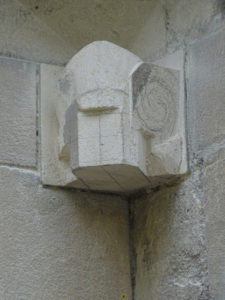 The design was carved directly into the existing uncarved Bath stone head-stop