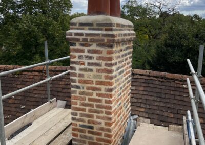 Cliveden Conservation rebuilt one of the chimneys