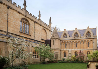 Stonework at Exeter College Library, Oxford