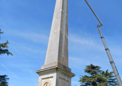 View of the Cumberland Memorial from the ground up