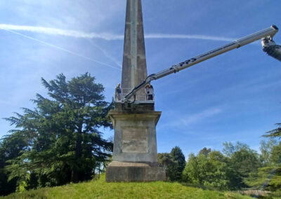 Conservators carry out work to the Cumberland Memorial