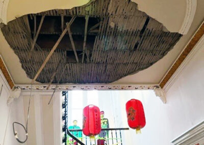 Fairfield House ceiling collapsed