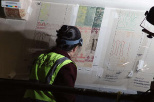 Conservator working at Nottingham Cathedral