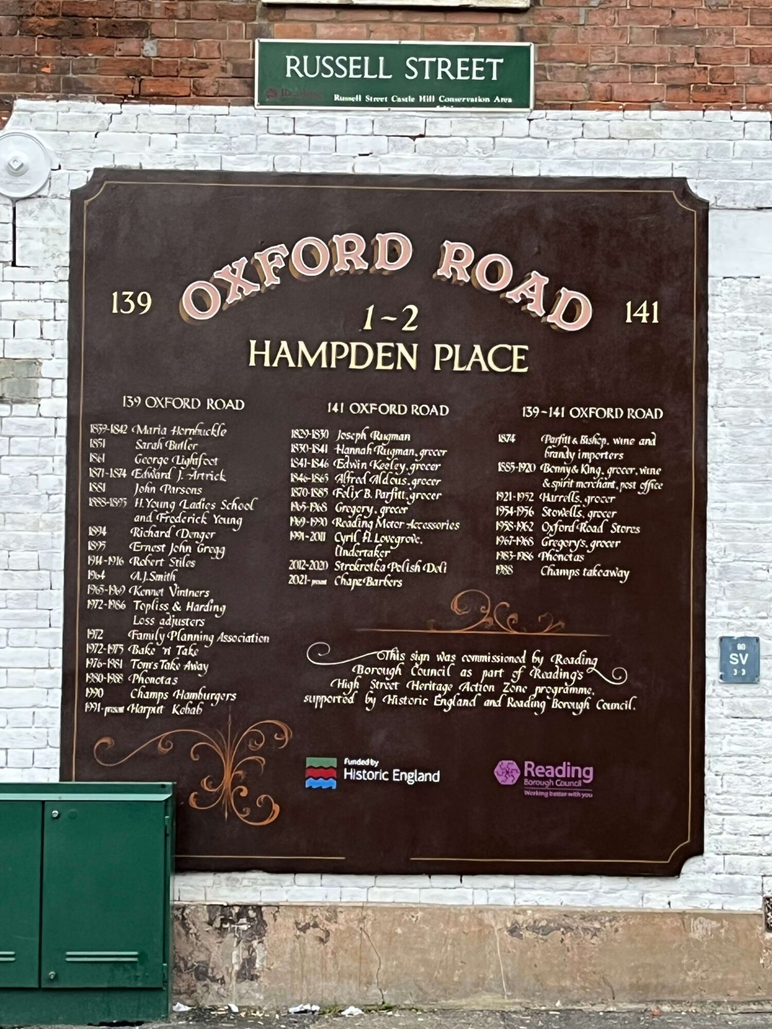 Oxford Road Sign 